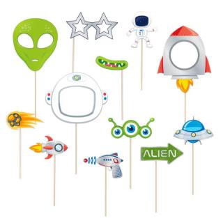 Set 12 propsuri Astronaut   Spatiu 20 cm