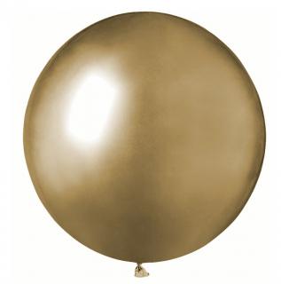 Set 2 baloane jumbo chrome auriu 45 cm