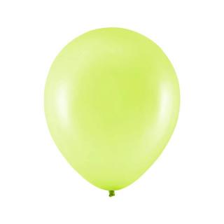 Set 20 baloane latex verde lime metalizat 13 cm