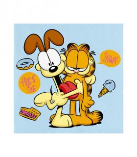 Set 20 servetele Garfield 33 cm