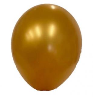 Set 25 Baloane latex metalizat auriu cupru   gold copper 28 cm