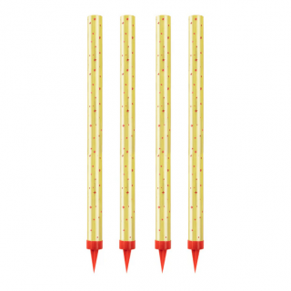 Set 4 artificii tort aurii 25 cm