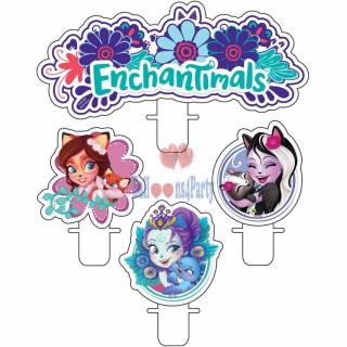 Set 4 lumanari Enchantimals 5cm