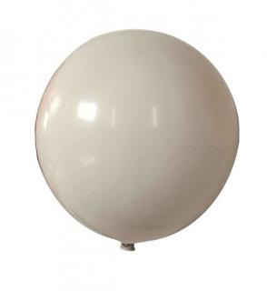 Set 50 baloane latex retro alb nisip 25 cm