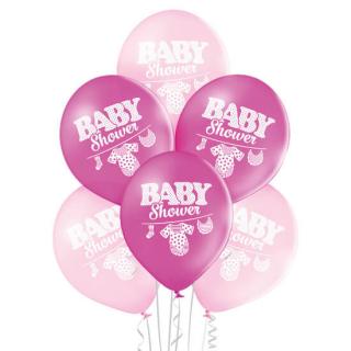 Set 6 baloane latex Baby Shower Fata 27 cm