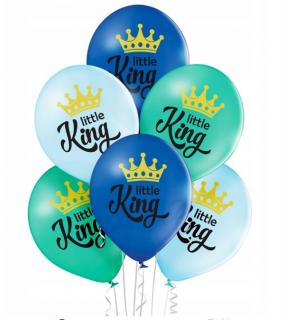 Set 6 baloane latex micul rege   little king 30 cm 5414391003741