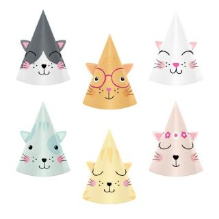 Set 6 coifuri pisici 16 cm