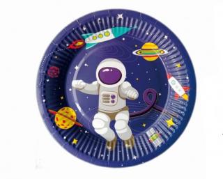 Set 8 farfurii Astronaut   Spatiu 18 cm