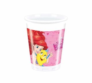 Set 8 pahare plastic Disney Princess 200 ml