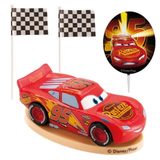 Set decor tort plastic Cars 4 buc