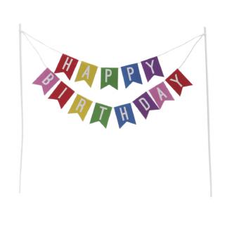 Topper carton banner Happy Birthday stegulete