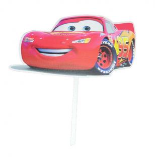 Topper   decor tort lemn Cars 7.5 x 15 cm