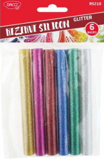 Rezerva silicon 10 mm set 6 glitter