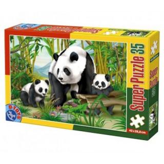 Super Puzzle Ursi Panda 35 Piese  60198