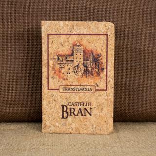 Agenda carnetel de calatorii suvenir, coperta din material de pluta, Castelul Bran