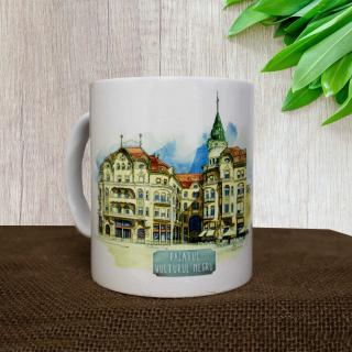 Cana suvenir Oradea  - cele mai frumoase cladiri Art Nouveau (set 4 bucati)