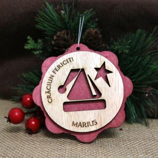 Glob De Craciun Din Lemn, Personalizat, , œChristmas gift,