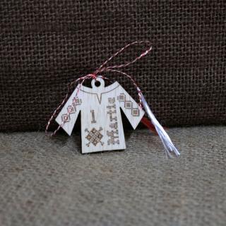 Martisor din lemn IE nationala, 1 martie