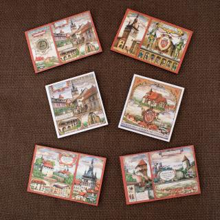 Set 6 magnet de frigider Sighisoara Medievala