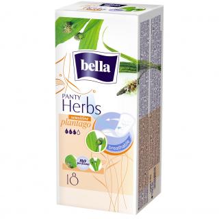 Absorbante zilnice Bella pentru femei Herbs Panty Sensitive Patlagina, 18 bucati