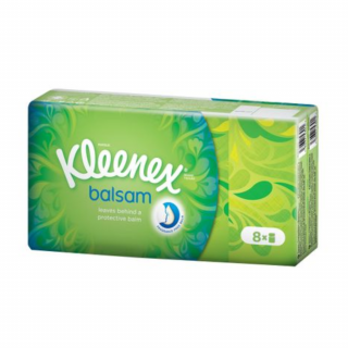 Batiste igienice uscate Kleenex HNK Balsam, 8 pachete cu 9 batiste