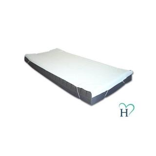 Husa de protectie pentru saltea Halcamp, cu elastic, impermeabila, 140 x 200, Alb