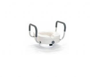 Inaltator pentru toaleta Vermeiren cu manere, greutate maxima 136 Kg, inaltime 38 cm, Alb Gri