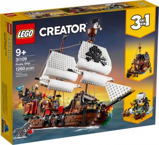 LEGO Creator 3 in 1 - Corabie de pirati 31109, 1264 piese