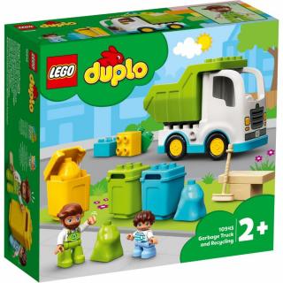 LEGO DUPLO Town - Autogunoiera si reciclare 10945, 19 piese