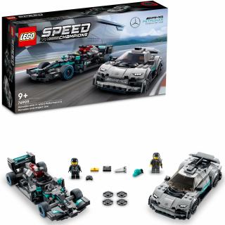 LEGO   Speed Champions - Mercedes-AMG F1 W12 E Performance si Mercedes-AMG Project One 76909, 564 piese