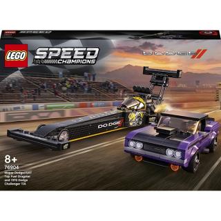 LEGO Speed Champions - Mopar Dodge  SRT Top Fuel Dragster si Dodge Challenger T A 197 76904, 627 piese