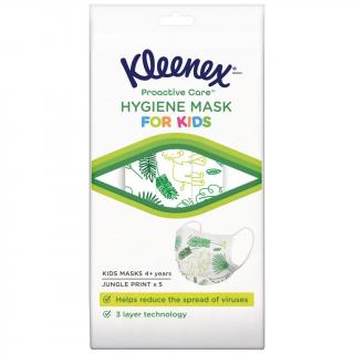 Masca de protectie Kleenex Protective, masca fata pentru copii, 5 bucati