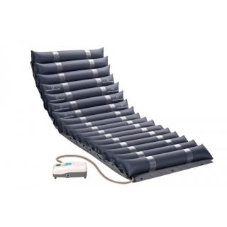 Saltea antiescare cu compresor MDH, greutate maxima 140 Kg, lungime 190 cm, PVC, Albastru