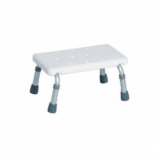 Scaun de baie dreptunghiular Antar, cu 4 picioare, greutate maxima 110 Kg, Alb