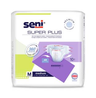 Scutece Adulti Seni Super Plus Medium 7 picaturi, 75 110 cm, 10 Bucati