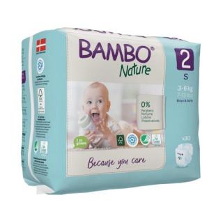 Scutece Bambo Nature, Eco-Friendly, Marimea 2, 3-6 kg, 30 bucati
