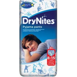 Scutece chilotel Huggies DryNites, Boy, Marimea 9, 27-57 kg, 9 bucati