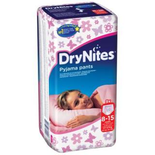 Scutece chilotel Huggies DryNites, Girl, Marimea 9, 27-57 kg, 9 bucati