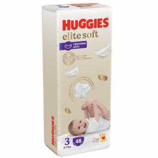 Scutece chilotel Huggies Elite Soft Pants, Nr. 3, 6-11 kg, 48 buc