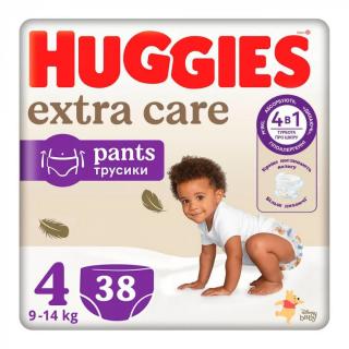 Scutece chilotel Huggies Extra Care Pants, Nr. 4, 9-14 kg, 38 buc