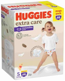 Scutece chilotel Huggies Extra Care Pants, Nr. 5, 12-17 kg, 68 buc