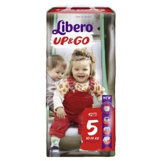 Scutece chilotel Libero UpGo Unisex, Marimea 5, 10-14kg, 40 bucati