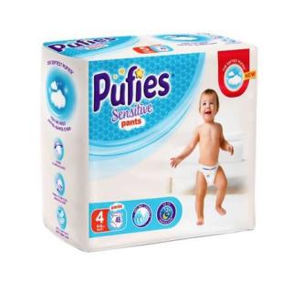 Scutece chilotel Pufies Sensitive, Marimea 4, Maxi, 7-14 kg, 46 bucati