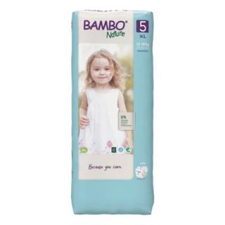 Scutece Ecologice Bambo Nature, 0% clor, PANTS,  TALL, Marimea nr. 5, 12-18 kg, 38 bucati