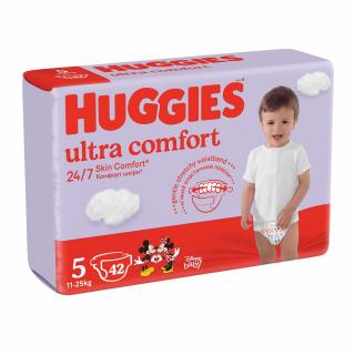 Scutece Huggies Ultra Comfort Jumbo Unisex, Marimea 5, 11-25 kg, 42 bucati