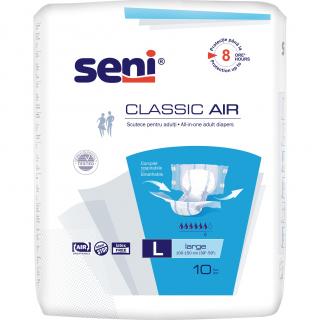 Scutece incontinenta adulti Seni   Classic Air Large, 100-150 cm, 10 bucati