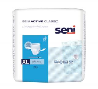 Scutece incontinenta adulti tip chilot Seni   Active Classic Extra Large, 120-160 cm, 30 bucati