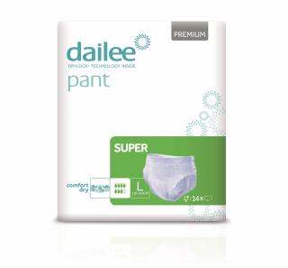 Scutece Incontinenta pentru adulti Tip Chilot Dailee Pant Premium Super, 7 pic., marimea L, 14 buc