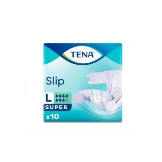 Scutece pentru incontinenta adulti Tena Slip Super, marime L, 10 bucati