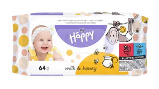 Servetele umede Happy MilkHoney, 1 pachet, 64 bucati